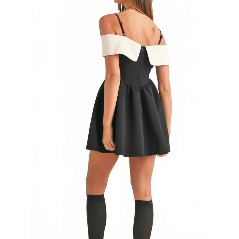 NEW MABLE dolly mini dress in black - Picture 4 of 6